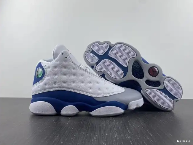 1st Kicks Shoes French 414571-164 Jordan 13 Blue Air 0614
